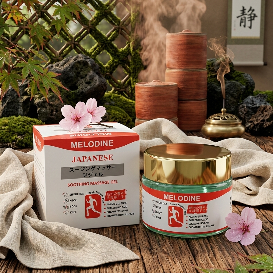 Melodine Japanese Soothing Massage Gel – Fast Pain Relief for Neck, Shoulder, Back & Joint Pain